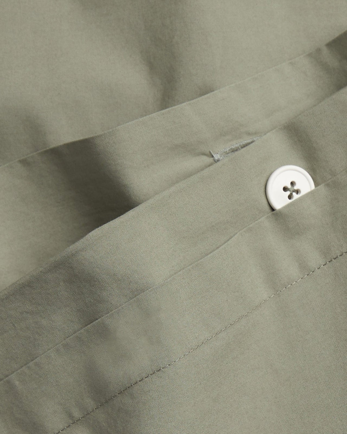 Percale Duvet Cover Set - Moss K/CK - Image 3