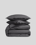 Percale Duvet Cover Set - Slate F/Q