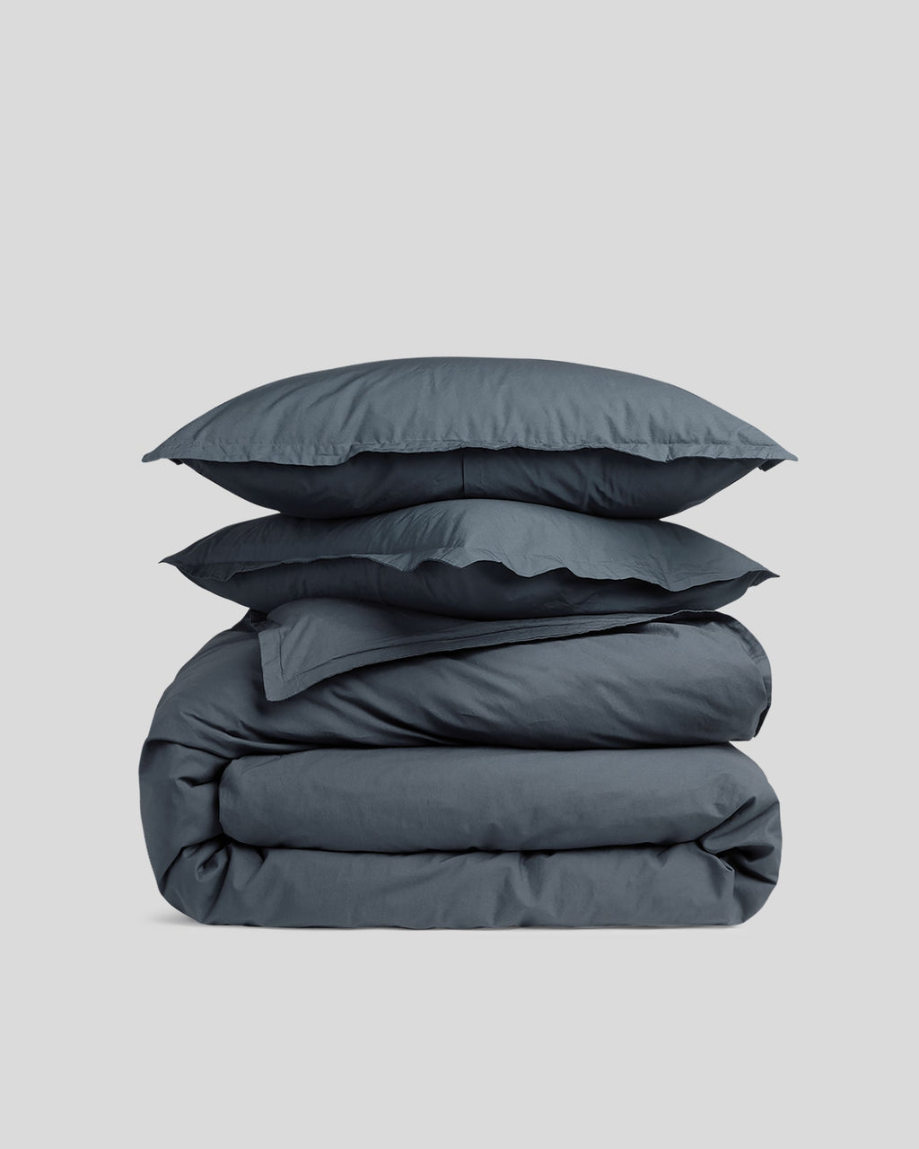 Percale Duvet Cover Set - Dusk F/Q