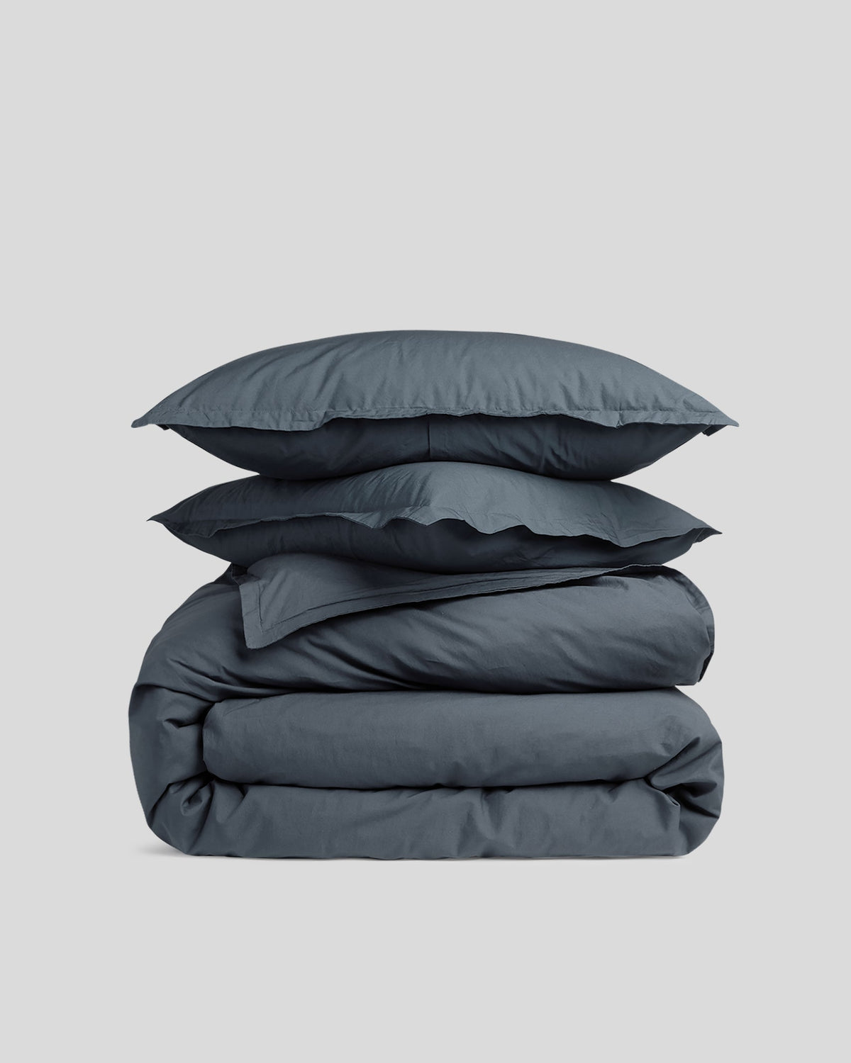 Percale Duvet Cover Set - Dusk F/Q