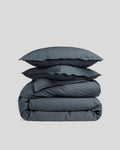 Percale Duvet Cover Set - Dusk K/CK