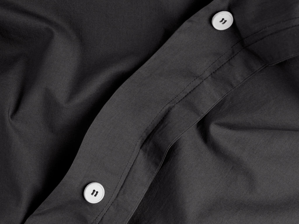 Percale Duvet Cover Set - Slate F/Q - Image 3