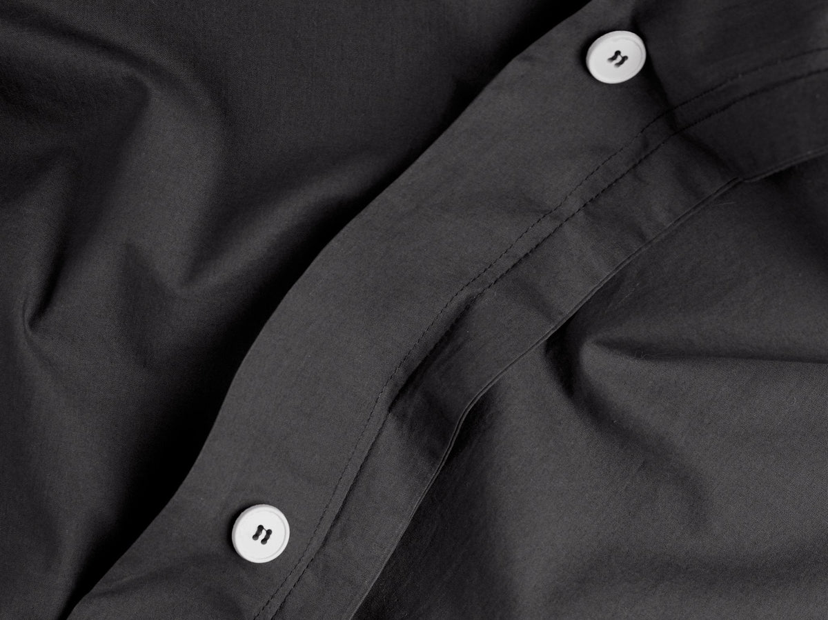 Percale Duvet Cover Set - Slate F/Q - Image 3