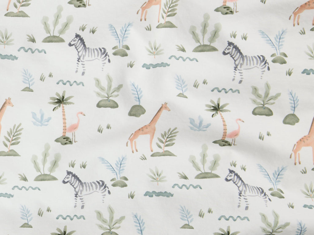 Percale Crib Sheet (Animal Print) - Image 3