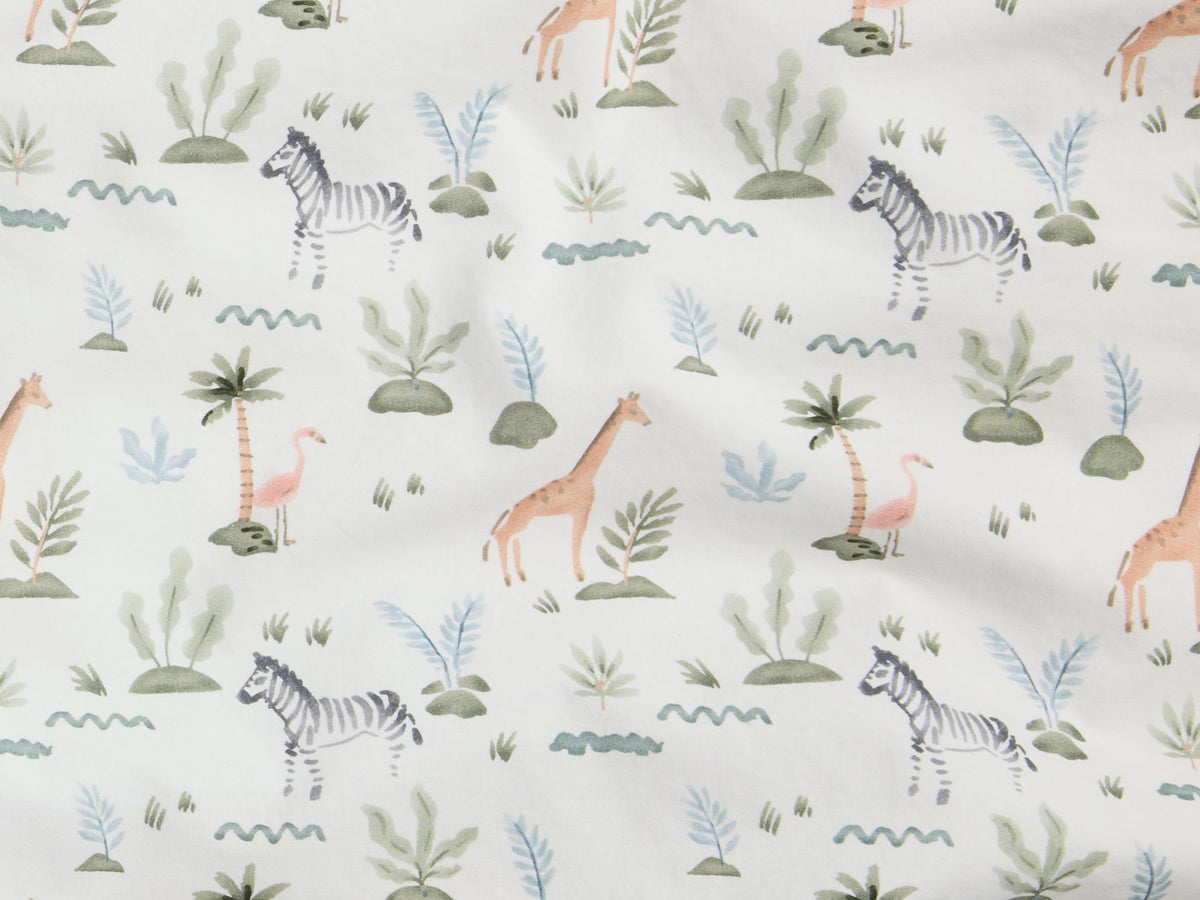 Percale Crib Sheet (Animal Print) - Image 3