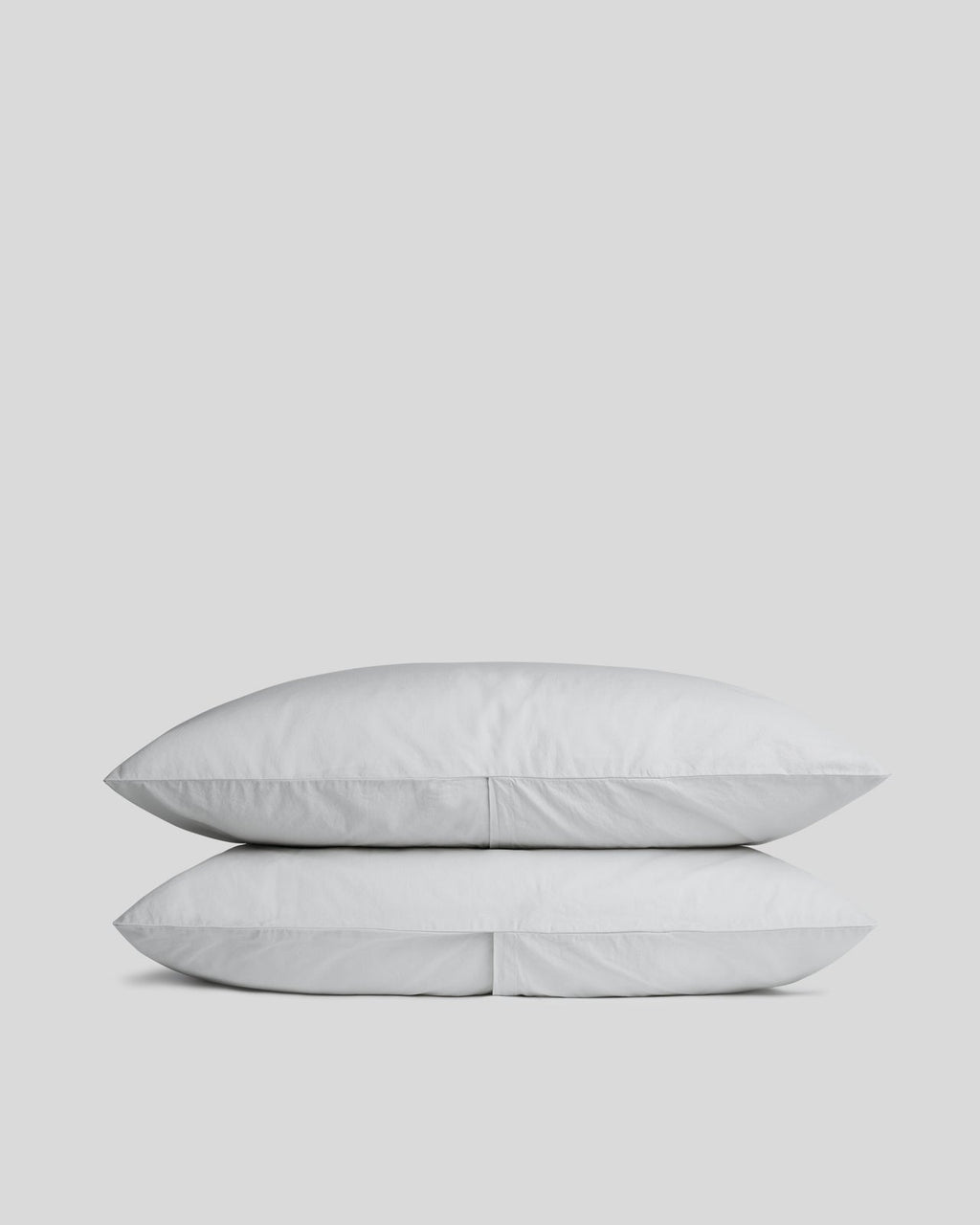 Percale Pillowcase Set - FINAL SALE (Light Grey)