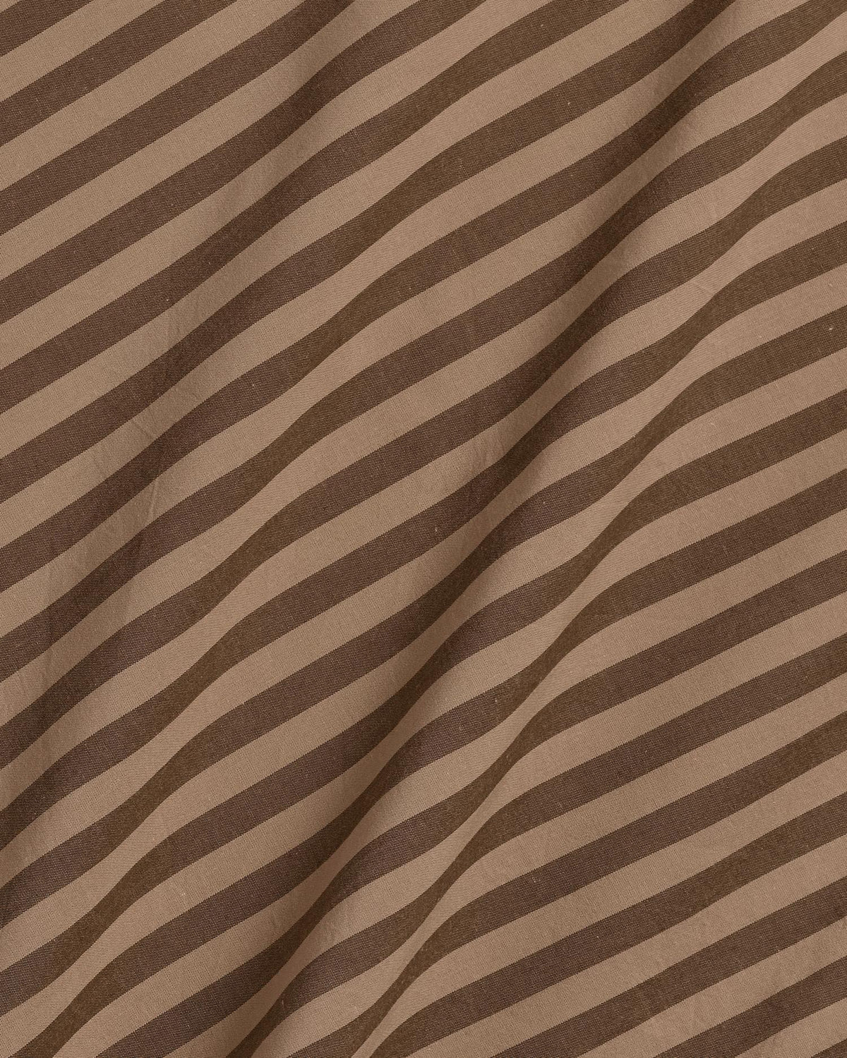 Percale Fitted Sheet (Adobe Stripe) - Image 3