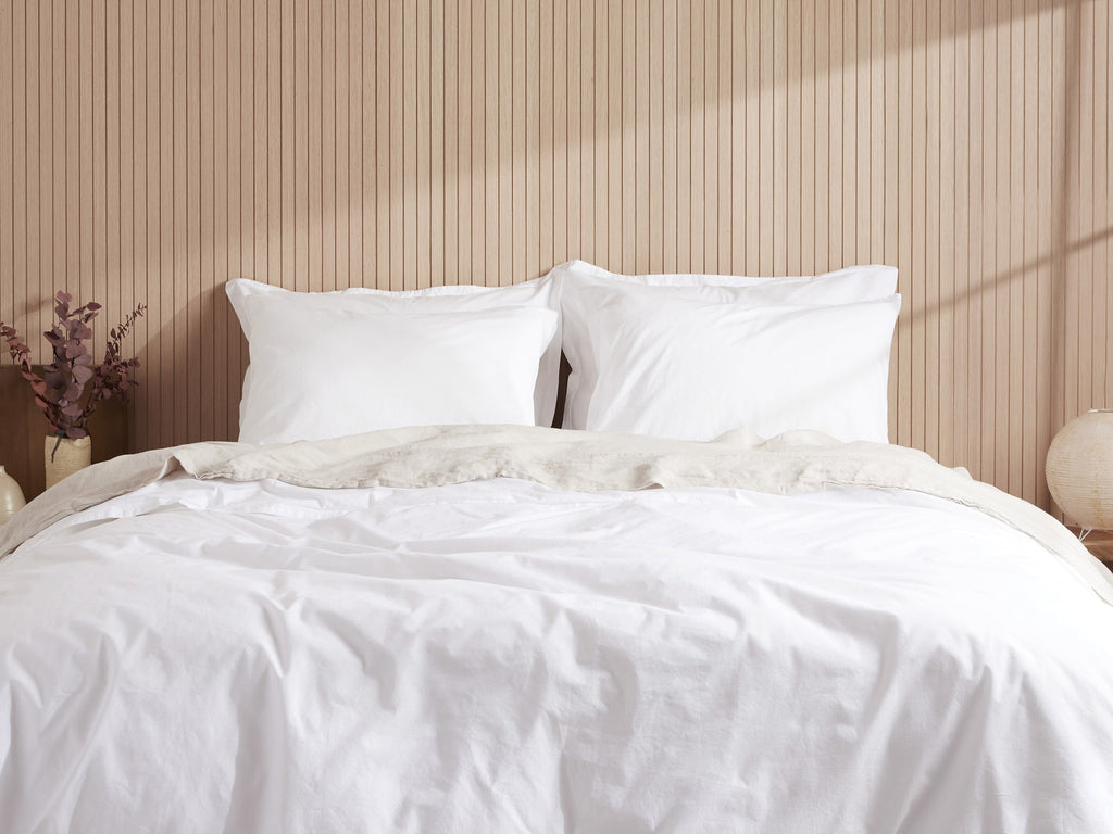 Percale Fabric Swatch (White) - Image 2