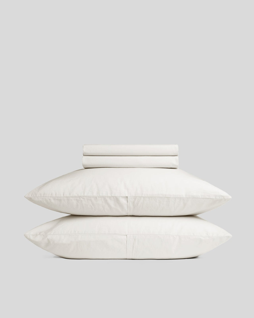 Percale Sheet Set - Cream K/CK