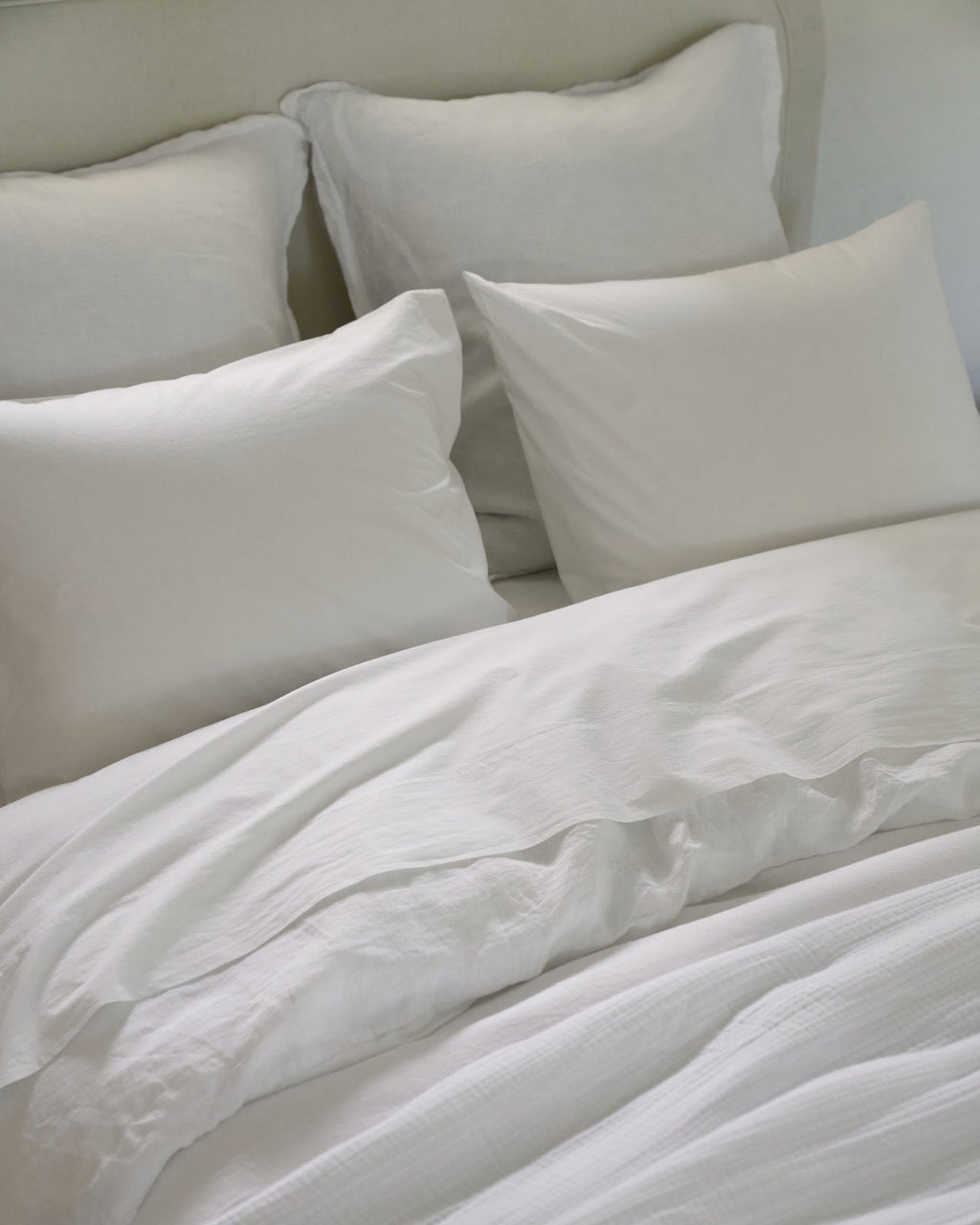 Percale Sheet Set - White F/Q - Image 2