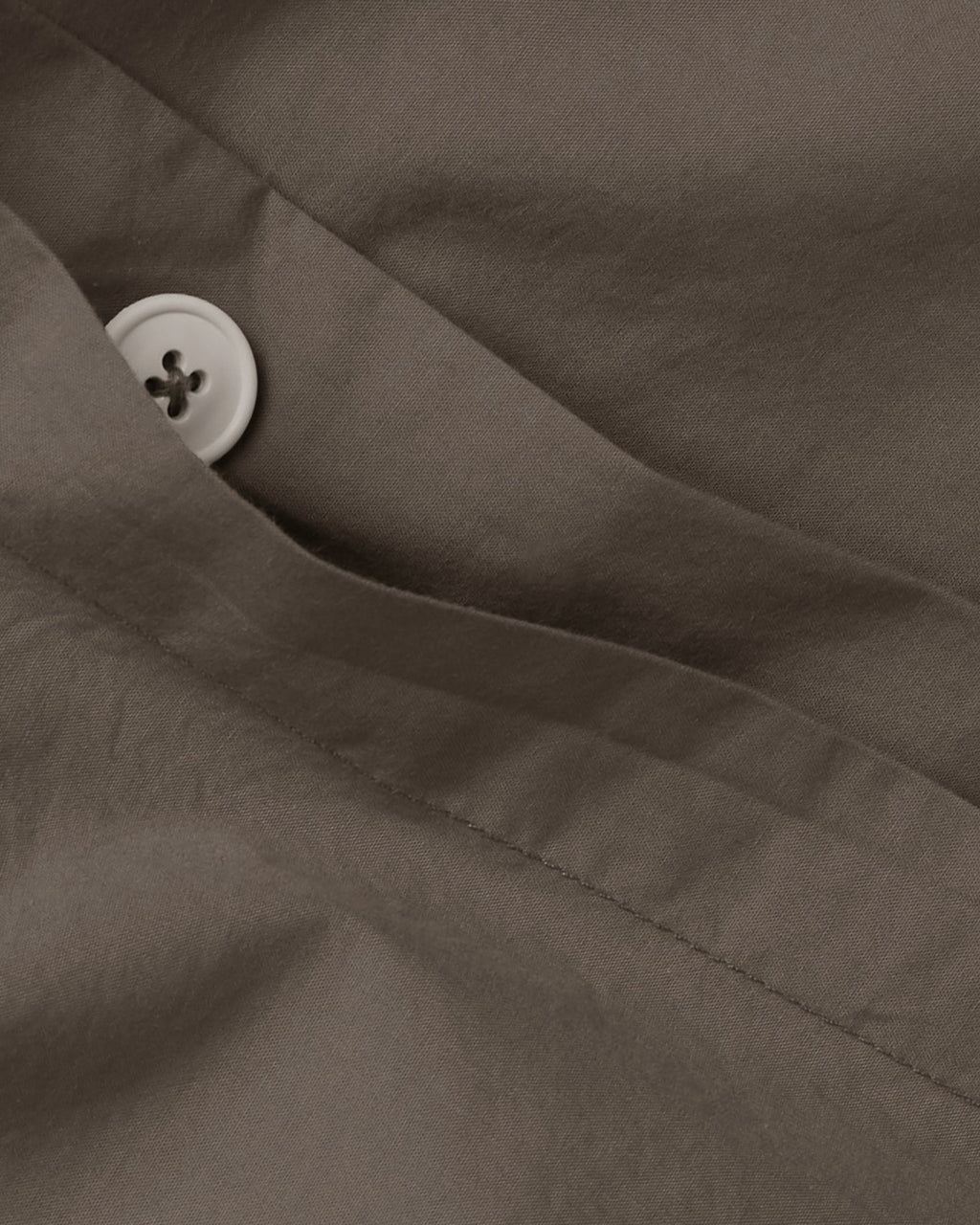 Percale Duvet Cover Set - Warm Grey F/Q - Image 3