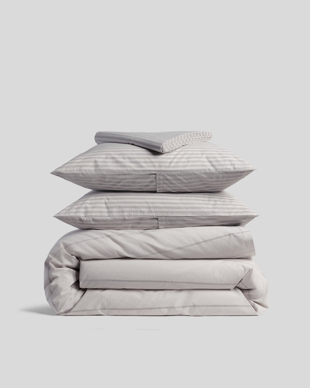 Percale Venice Set - Pebble Stripe K/CK
