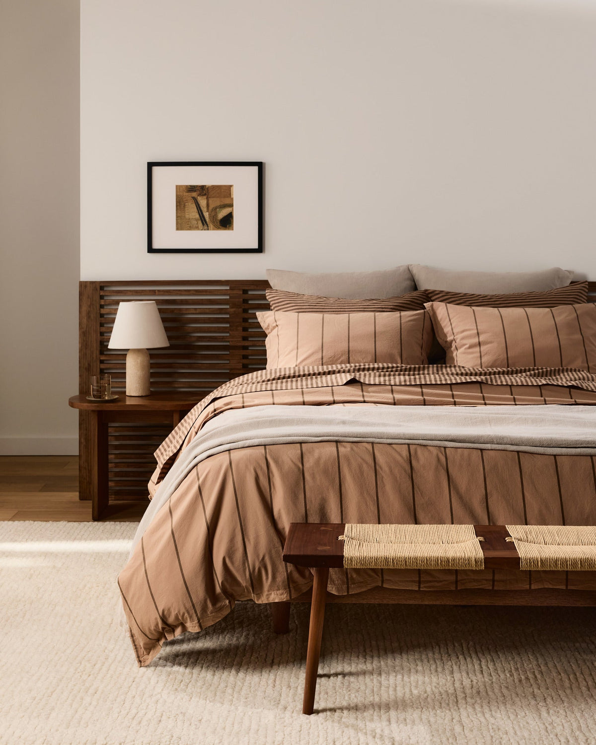 Percale Sheet Set - Adobe Stripe TW/XL - Image 6