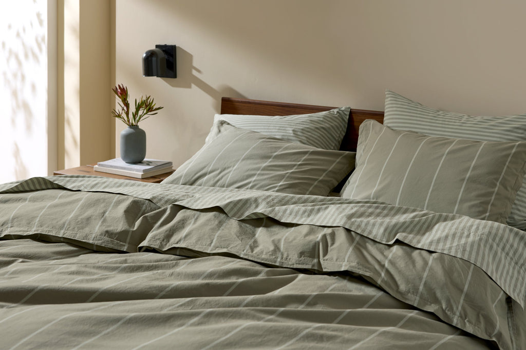 Percale Bundle - Moss Stripe K/CK - Image 4