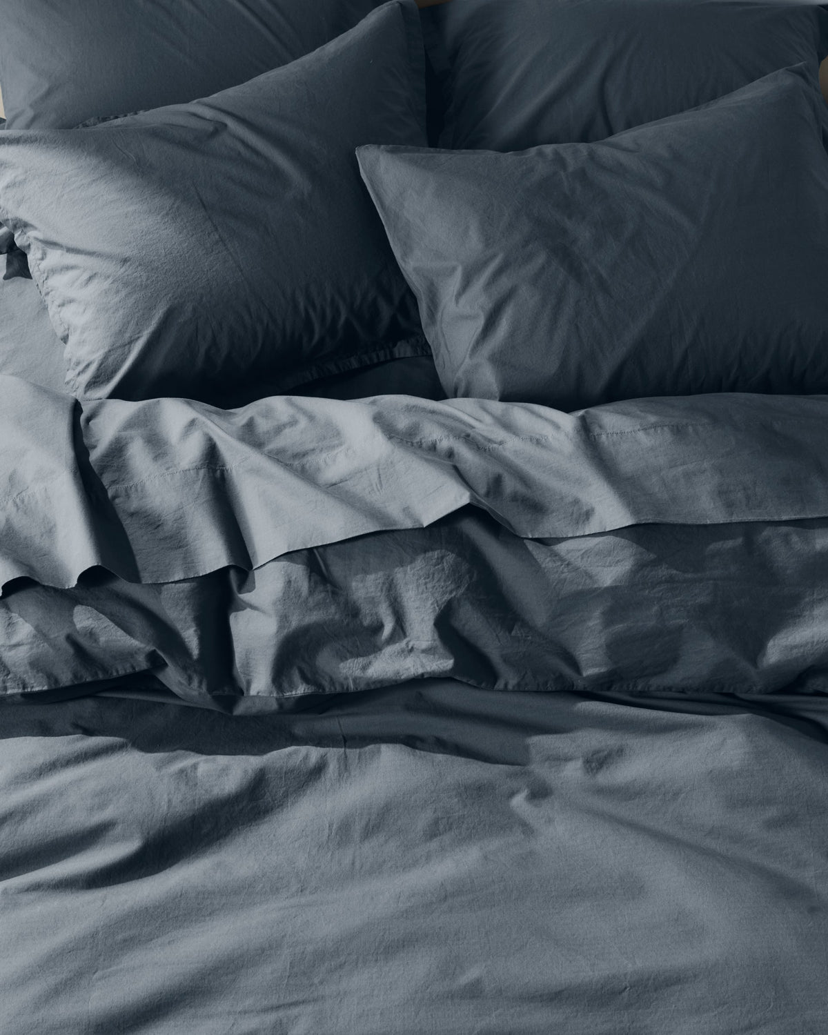 Percale Duvet Cover Set - Dusk K/CK - Image 2
