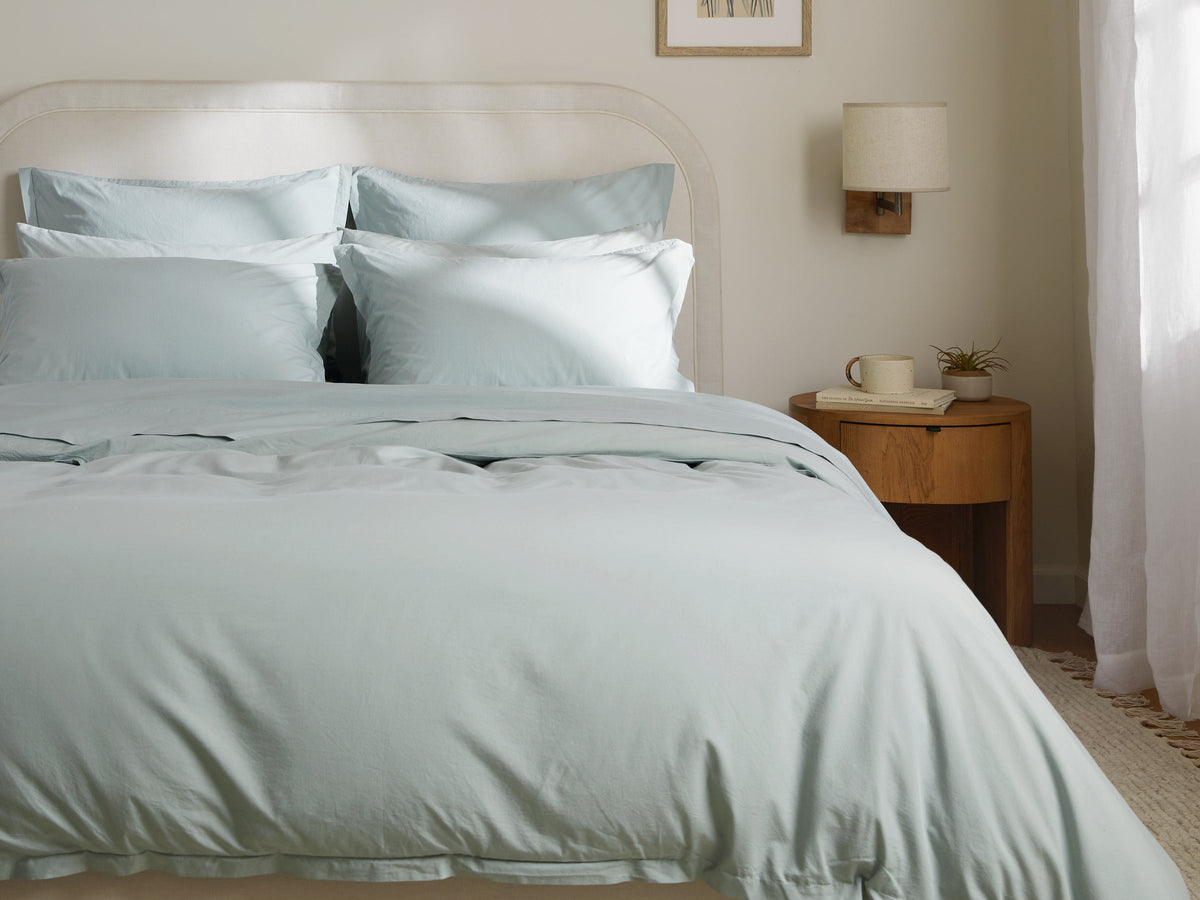 Percale Duvet Cover - FINAL SALE (Spa) - Image 3