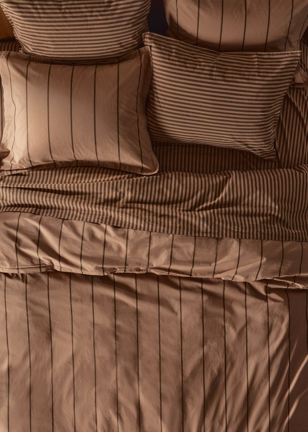 Percale Sheet Set - Adobe Stripe TW/XL - Image 4