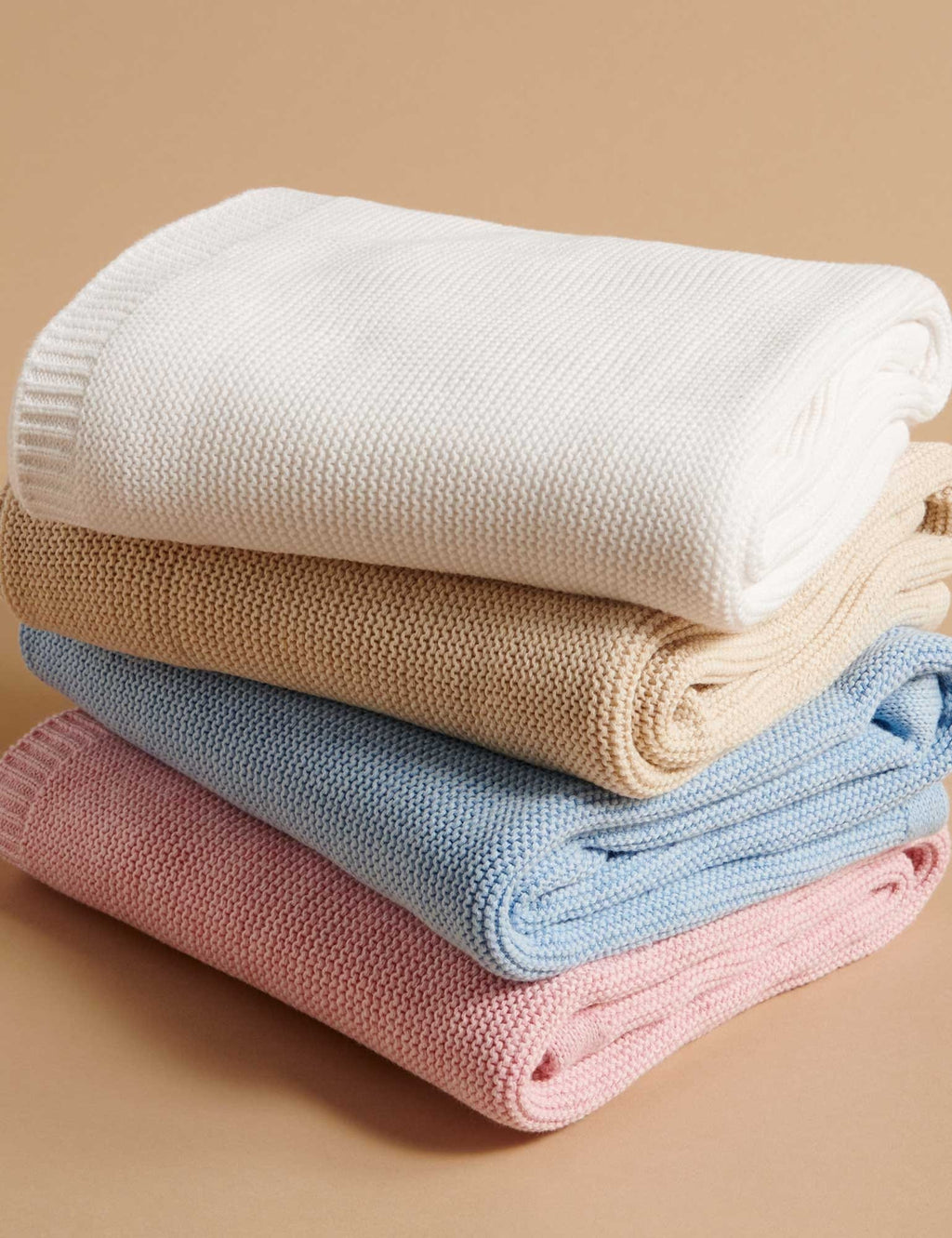 Purebaby Essentials Textured Blanket - Pink Melange - Image 4
