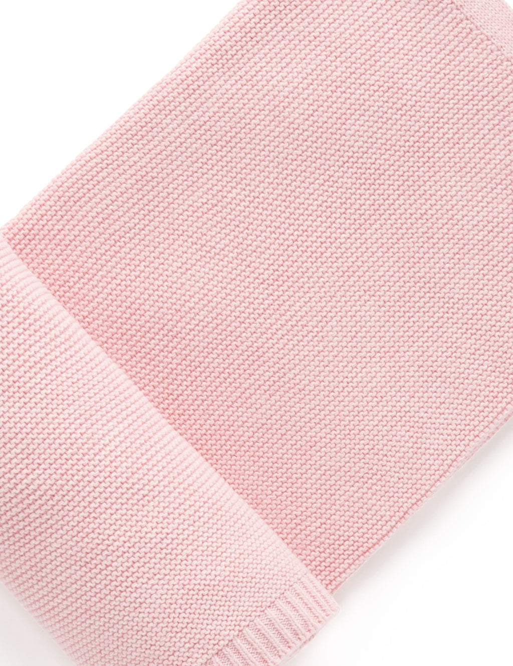 Purebaby Essentials Textured Blanket - Pink Melange - Image 3