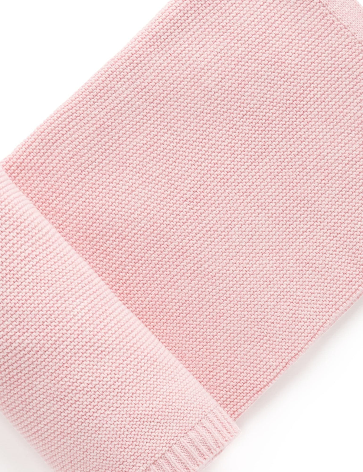 Purebaby Essentials Textured Blanket - Pink Melange - Image 3