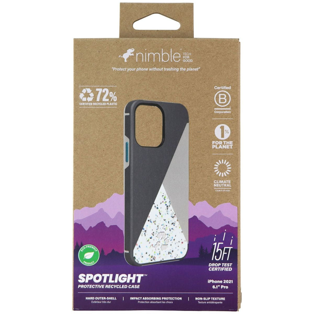 Nimble Spotlight Series Case for Apple iPhone 13 Pro - Gray/Teal/Multi - New - Image 4