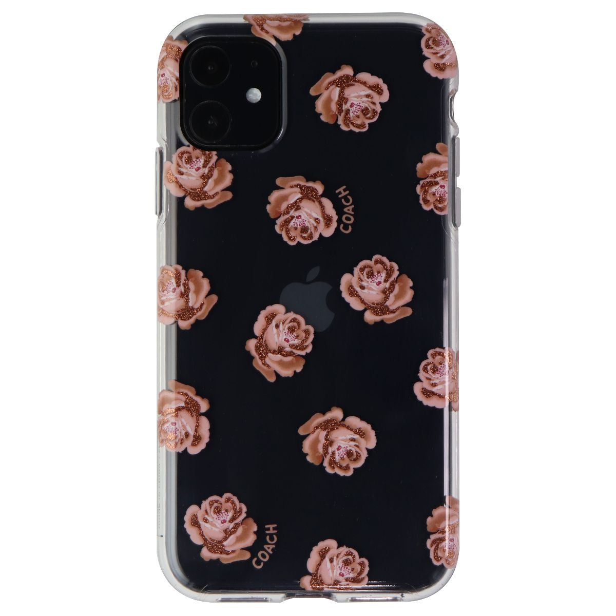 Coach Protective Case for Apple iPhone 11 - Dreamy Peony Clear/Pink/Glitter - New - Image 2