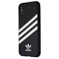 Adidas 3-Stripes Samba Snap Case for Apple iPhone XS / X - Black / White Stripes - New