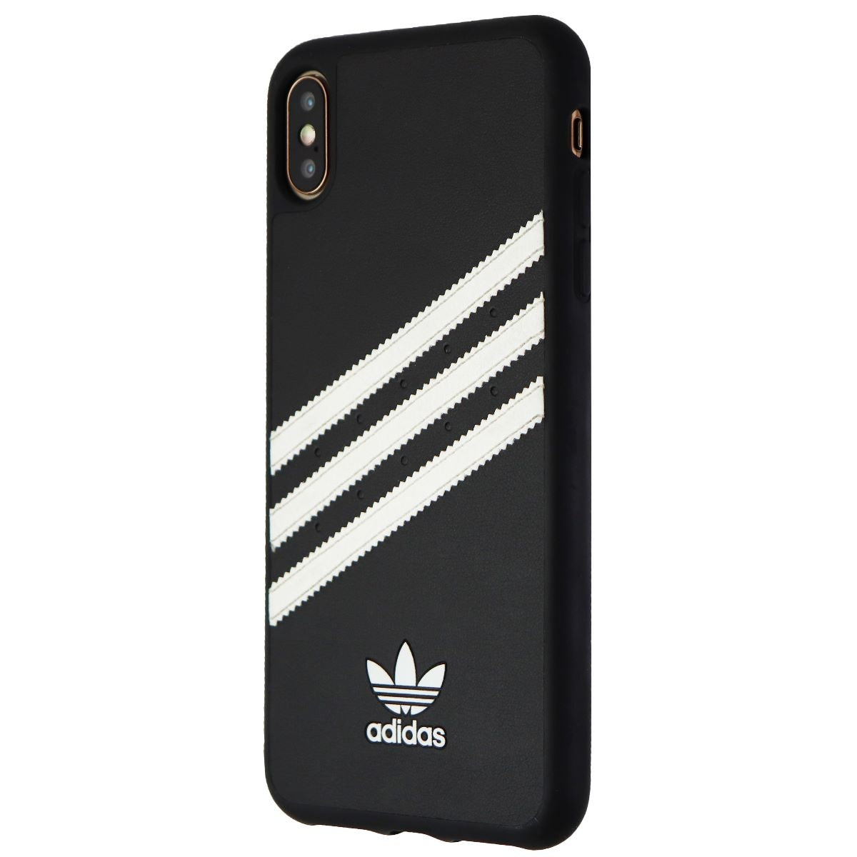 Adidas 3-Stripes Hybrid Case for Apple iPhone Xs Max - Black/White Stripes - New