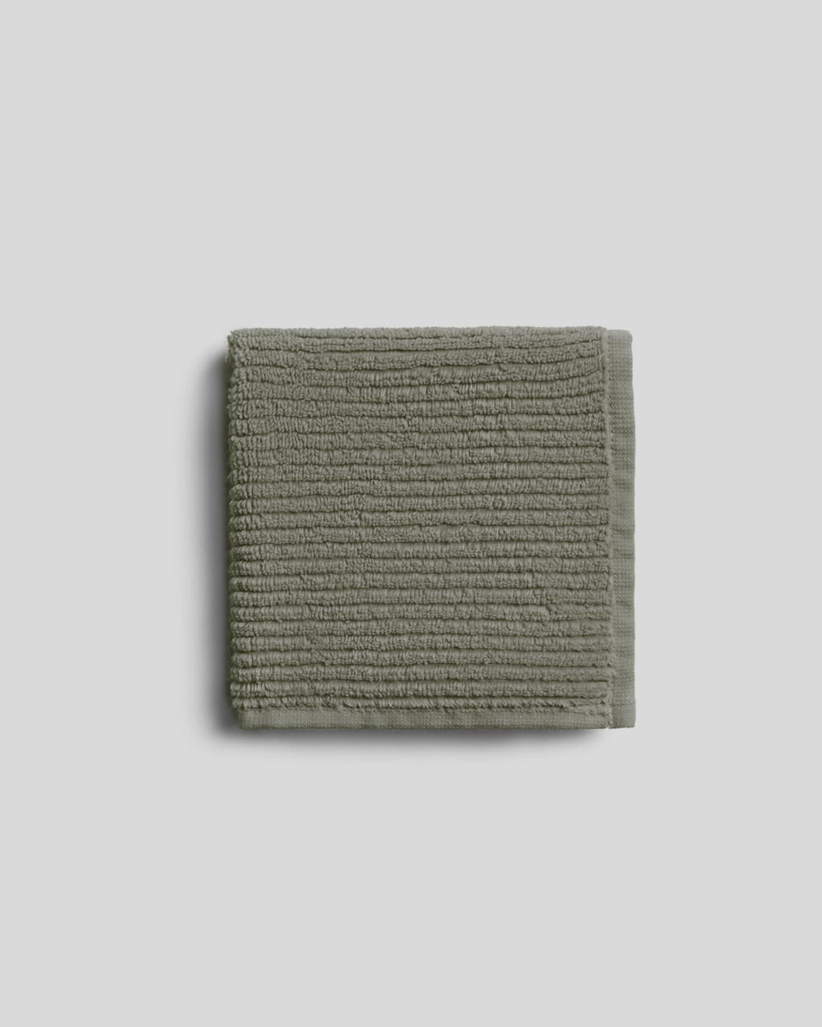 Soft Rib Towels (Moss) - Washcloth