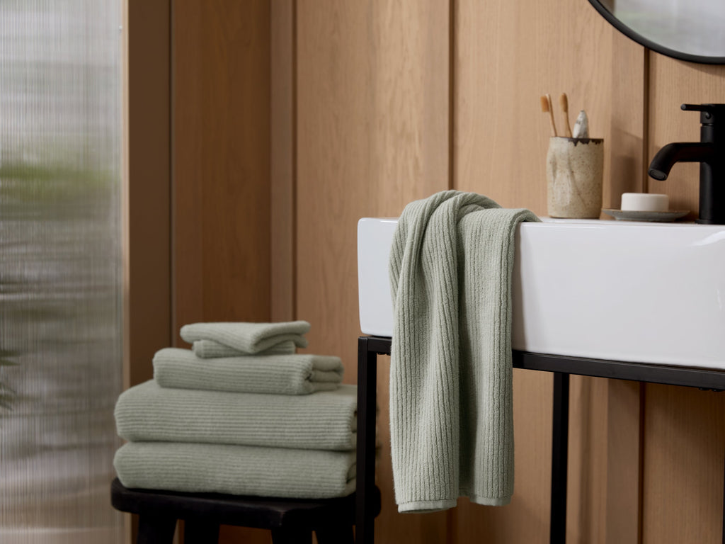 2+2 Soft Rib Bath Bundle - Sage - Image 2
