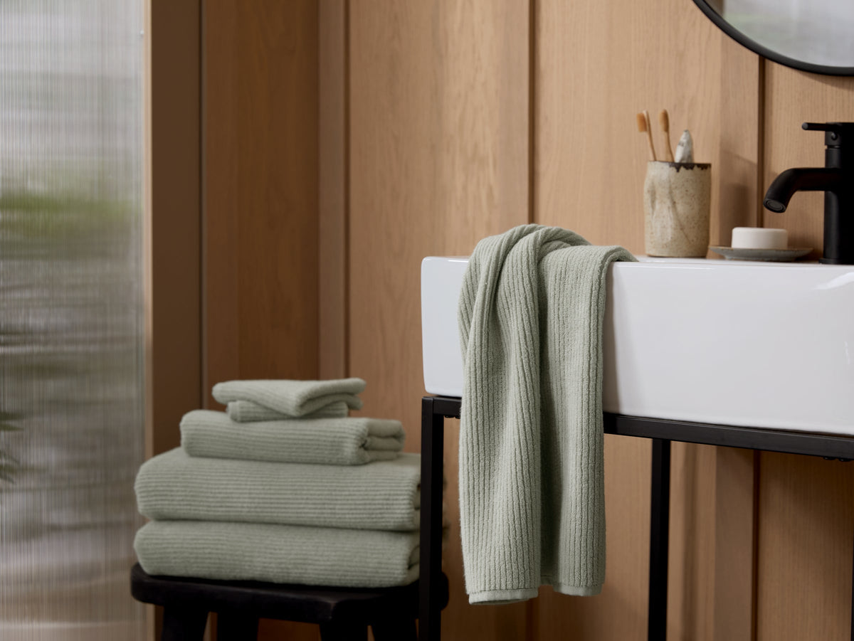 2+2 Soft Rib Bath Bundle - Sage - Image 2