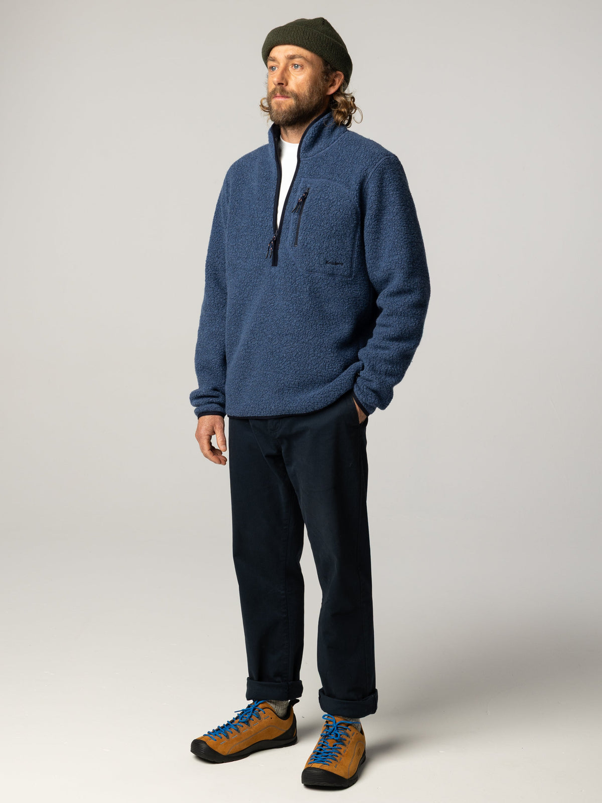 Men's Portell Wool 1/4 Zip Fleece - Image 4