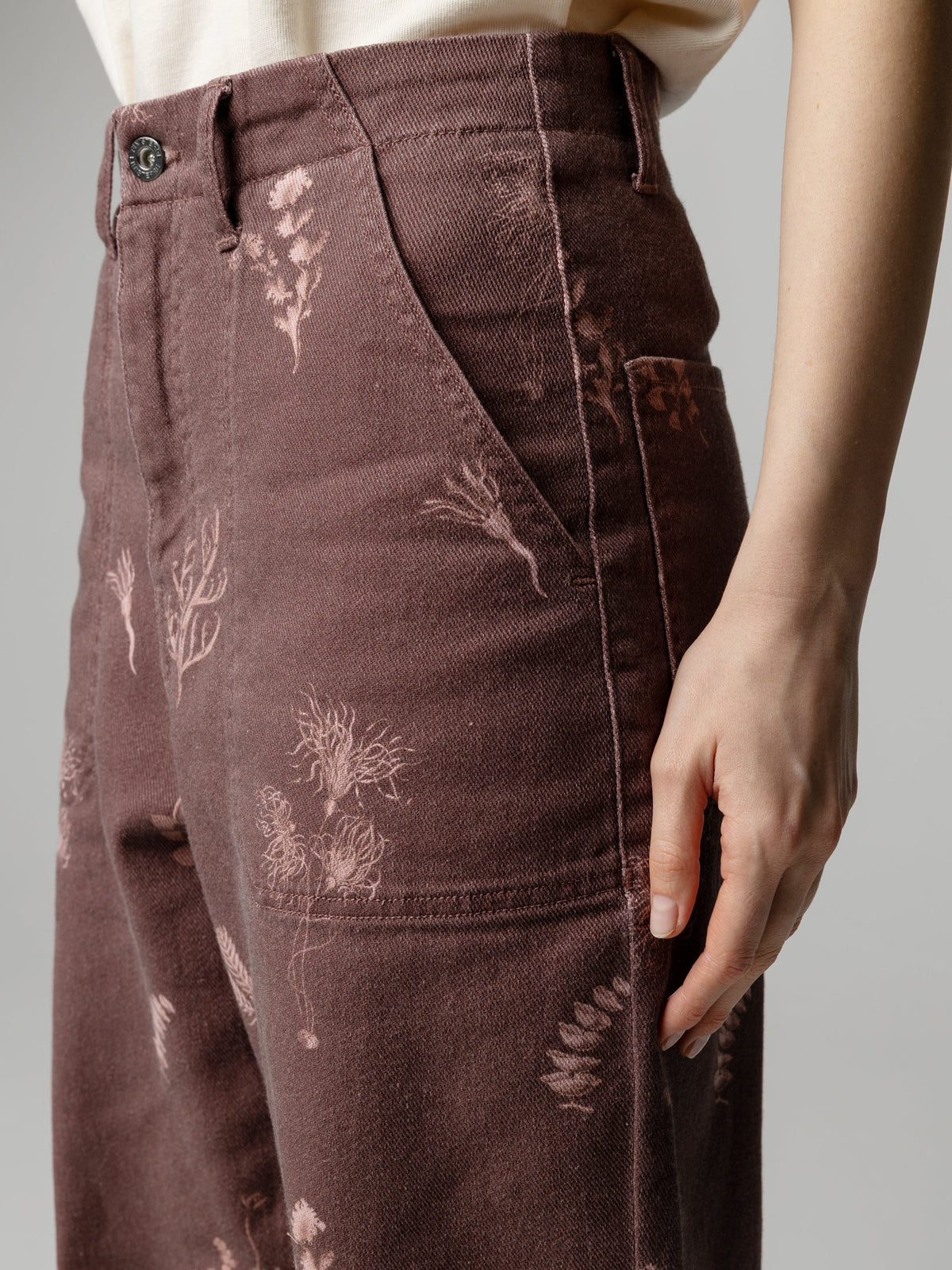 Women's Floral Marine Yarrel Printed Trouser - Image 7