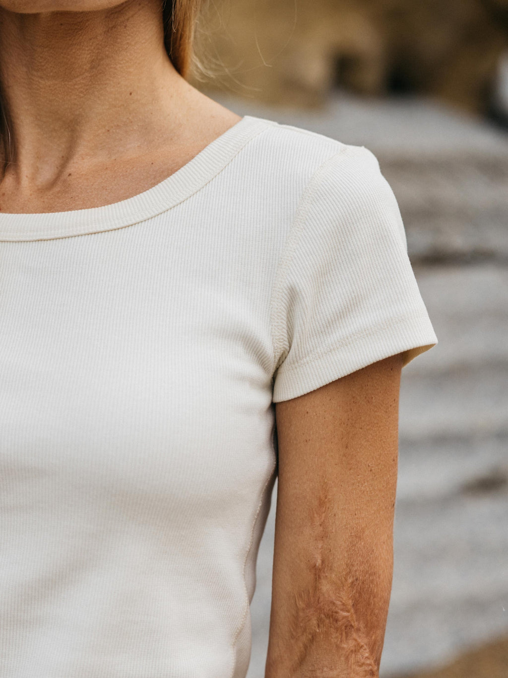 Women's Powes Ribbed T-shirt - Image 3