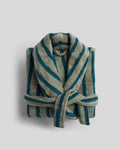Terry Stripe Robe - FINAL SALE (Moss and Peacock)