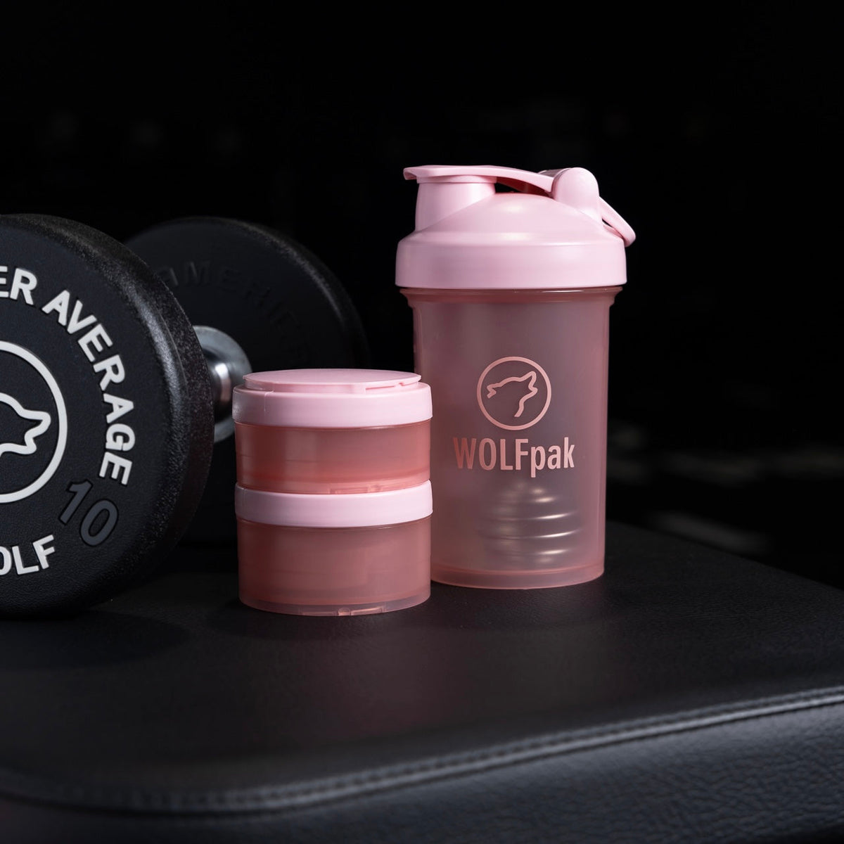 Pink Shaker Bottle With Storage Compartments - Image 4