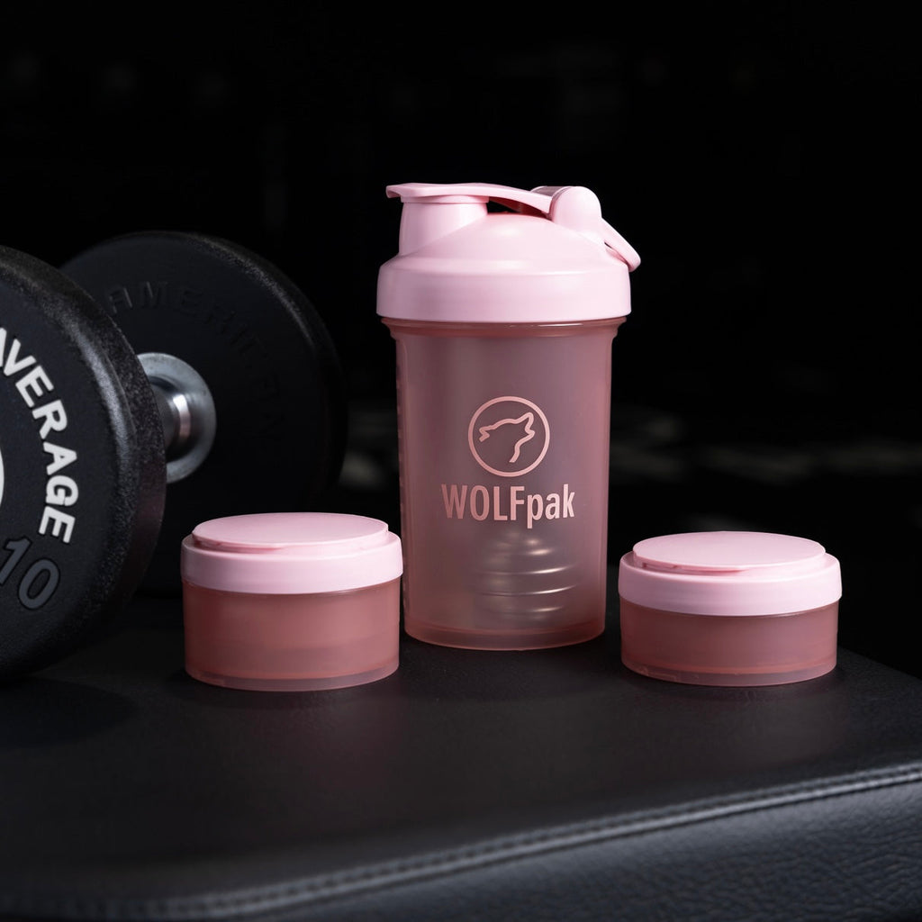 Pink Shaker Bottle With Storage Compartments - Image 5