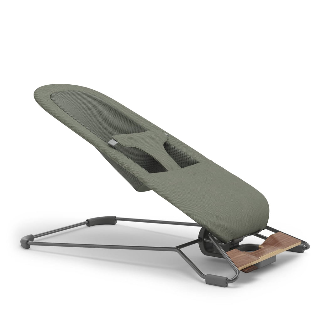 UPPAbaby Mira 3-in-1 Bouncer - Maddie Green Soft Knit (Grey Shine / Walnut Wood) - Image 7