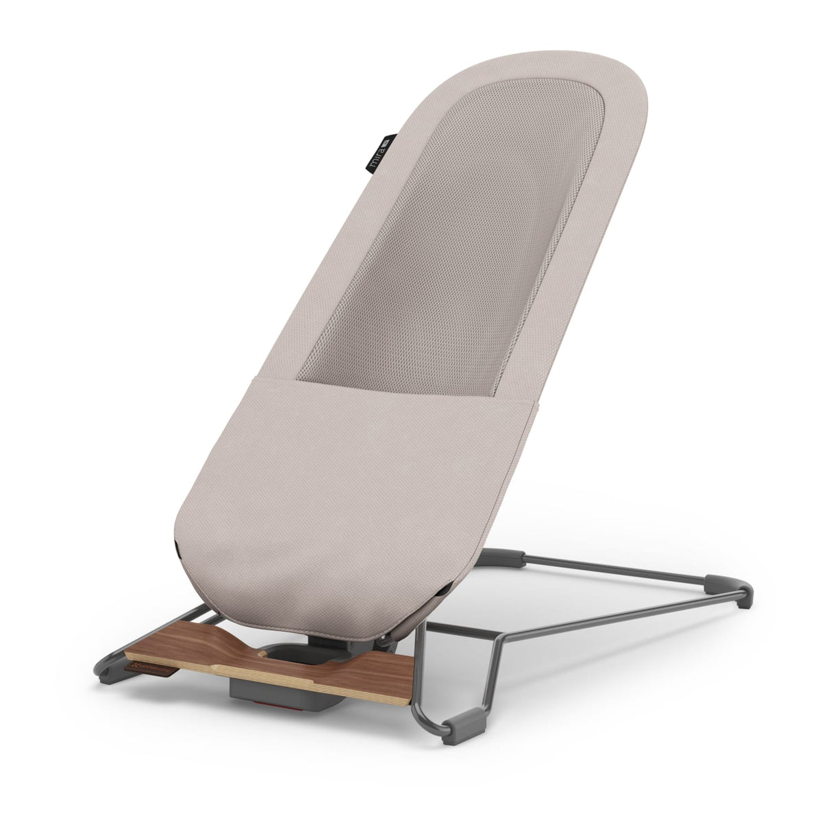 UPPAbaby Mira 3-in-1 Bouncer - Townsend Beige Soft Knit (Grey Shine / Walnut Wood) - Image 4