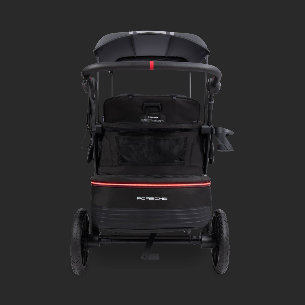WonderFold L4 Quad (4 Seater) Stroller Wagon with Non-Electric Wheels - Porsche - Image 13